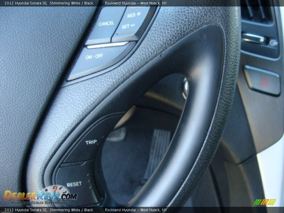 2012 Hyundai Sonata SE Shimmering White / Black Photo #15