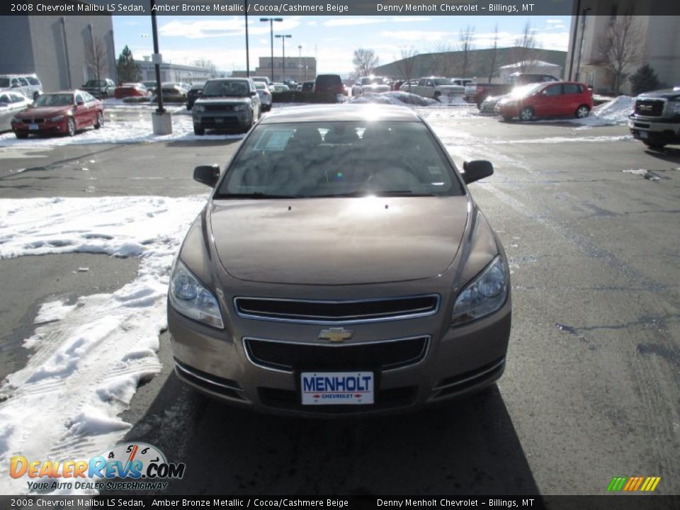 2008 Chevrolet Malibu LS Sedan Amber Bronze Metallic / Cocoa/Cashmere Beige Photo #8