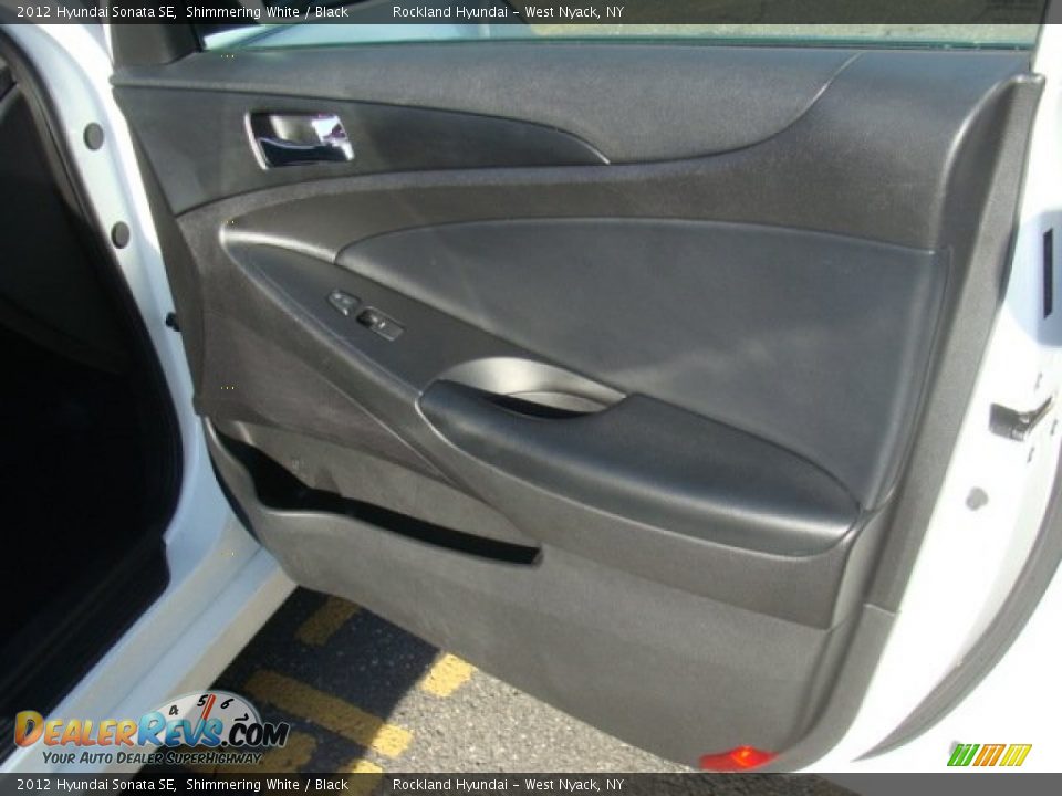 2012 Hyundai Sonata SE Shimmering White / Black Photo #24
