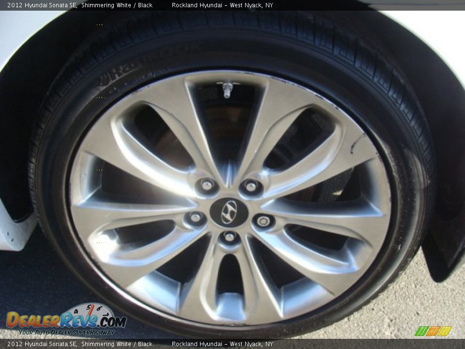 2012 Hyundai Sonata SE Shimmering White / Black Photo #27