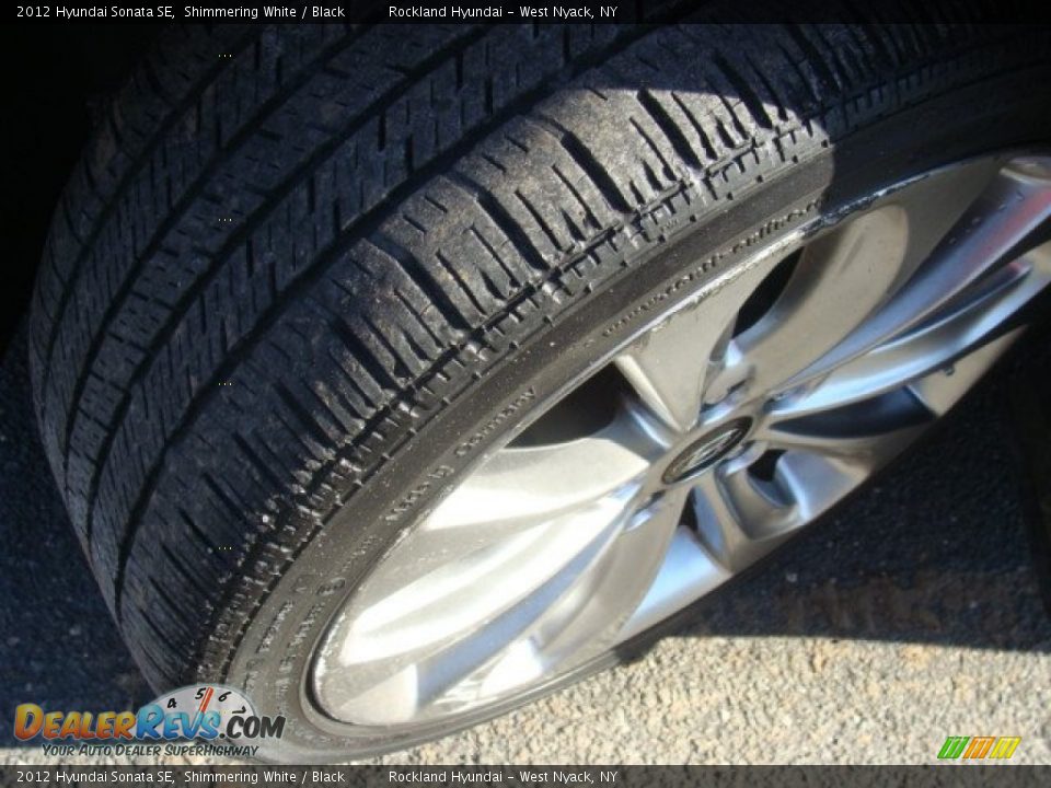 2012 Hyundai Sonata SE Shimmering White / Black Photo #28