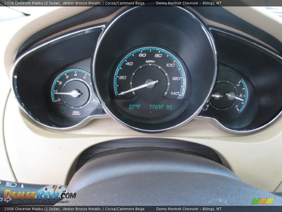 2008 Chevrolet Malibu LS Sedan Amber Bronze Metallic / Cocoa/Cashmere Beige Photo #13