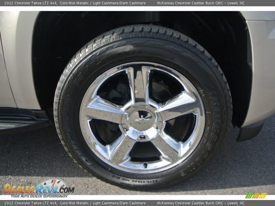 2012 Chevrolet Tahoe LTZ 4x4 Gold Mist Metallic / Light Cashmere/Dark Cashmere Photo #28