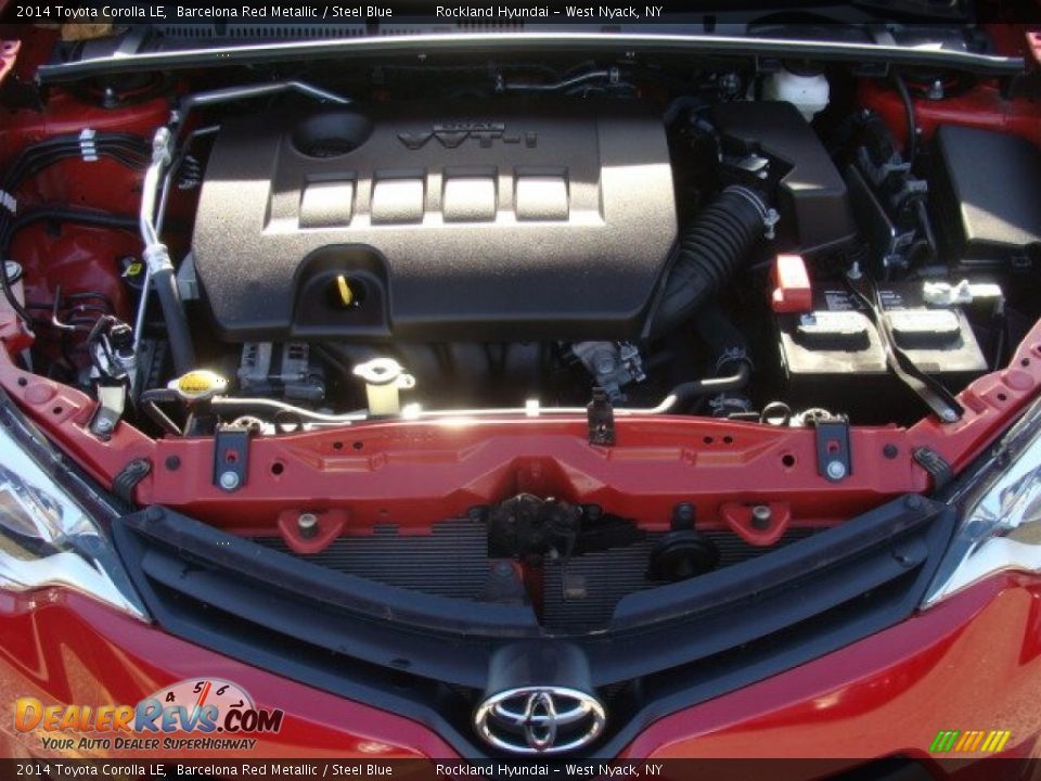 2014 Toyota Corolla LE Barcelona Red Metallic / Steel Blue Photo #30