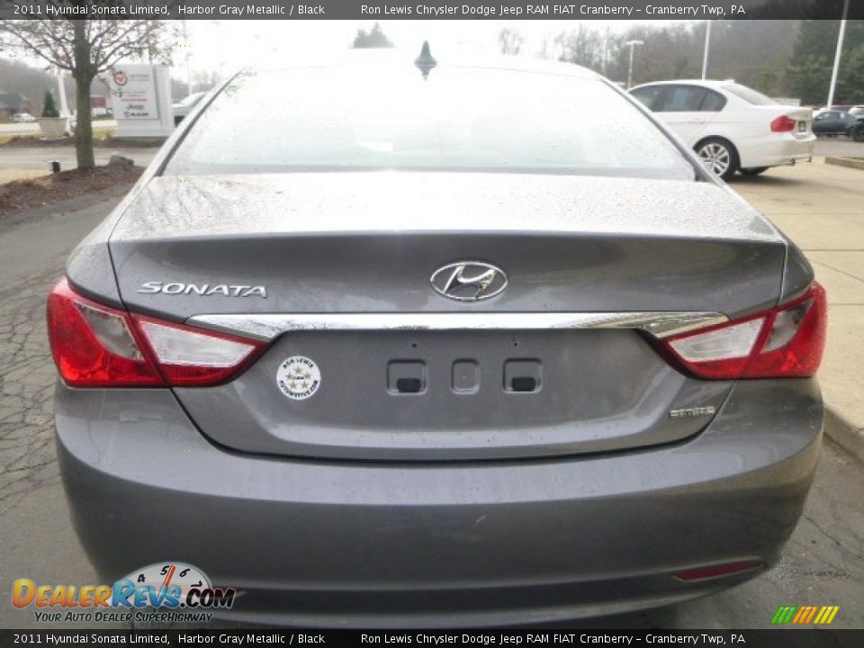 2011 Hyundai Sonata Limited Harbor Gray Metallic / Black Photo #4