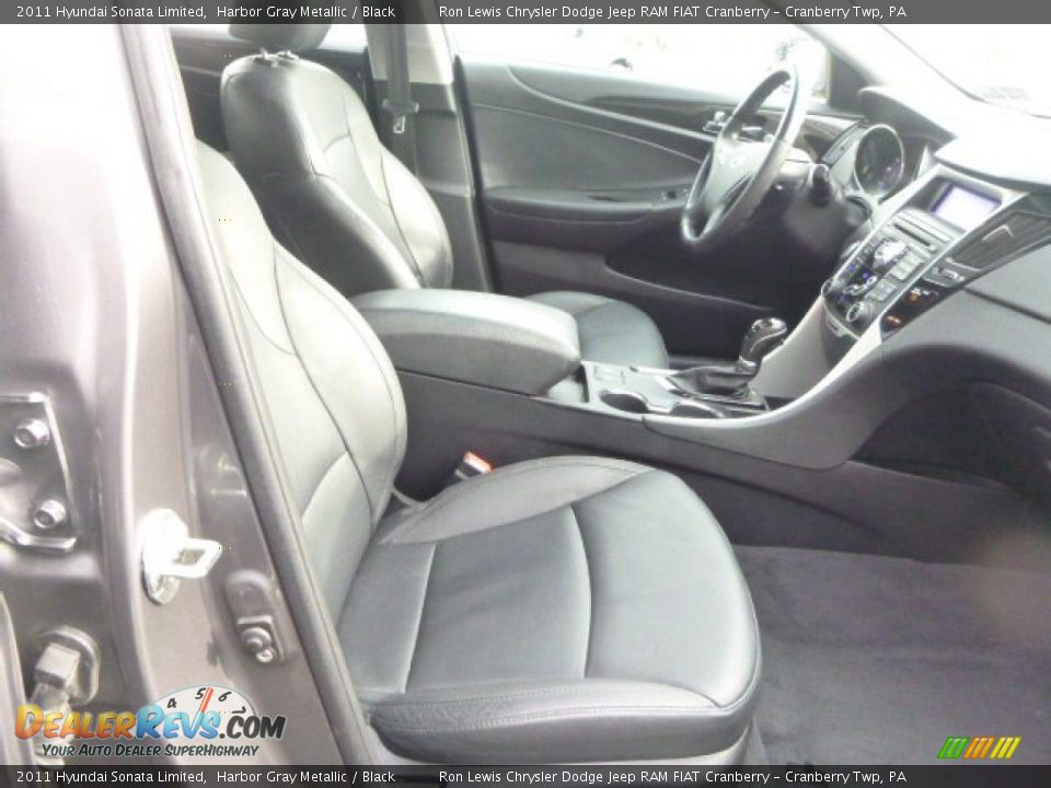 2011 Hyundai Sonata Limited Harbor Gray Metallic / Black Photo #10