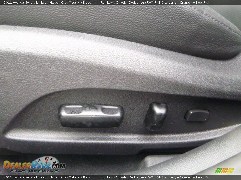 2011 Hyundai Sonata Limited Harbor Gray Metallic / Black Photo #19
