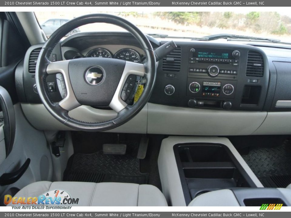 2010 Chevrolet Silverado 1500 LT Crew Cab 4x4 Summit White / Light Titanium/Ebony Photo #16