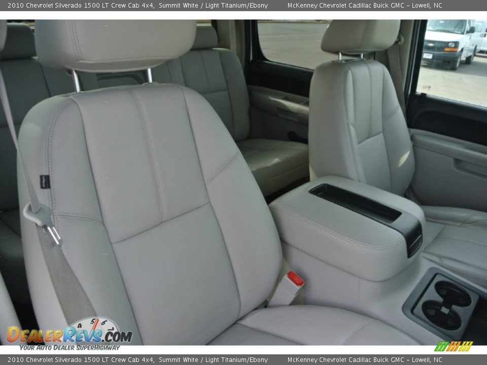 2010 Chevrolet Silverado 1500 LT Crew Cab 4x4 Summit White / Light Titanium/Ebony Photo #19