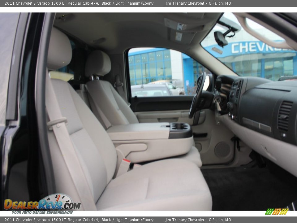 2011 Chevrolet Silverado 1500 LT Regular Cab 4x4 Black / Light Titanium/Ebony Photo #9