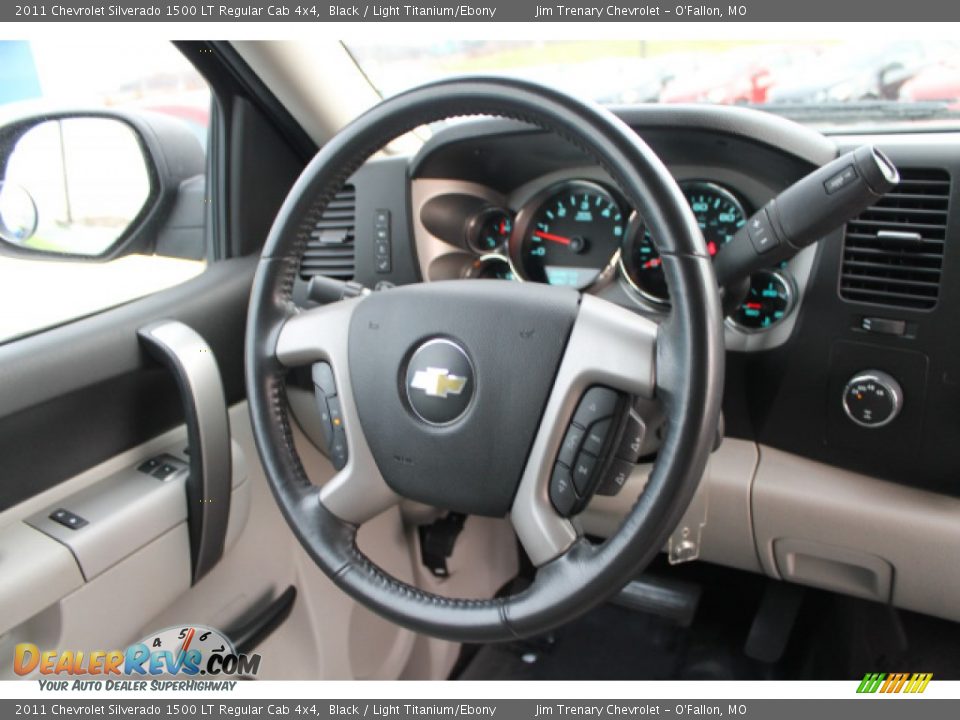 2011 Chevrolet Silverado 1500 LT Regular Cab 4x4 Black / Light Titanium/Ebony Photo #11