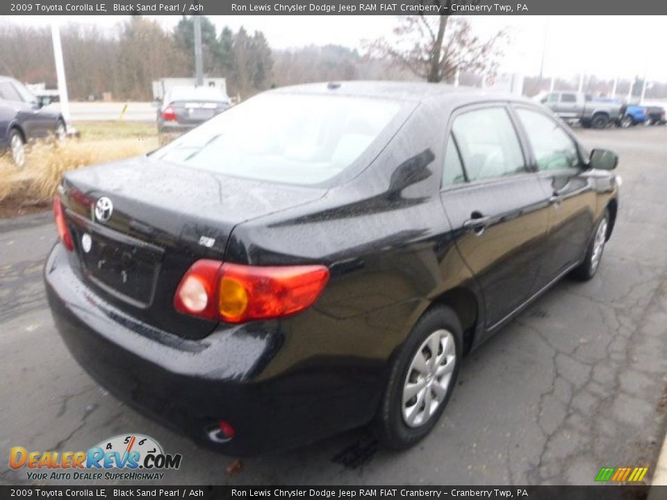 2009 Toyota Corolla LE Black Sand Pearl / Ash Photo #5