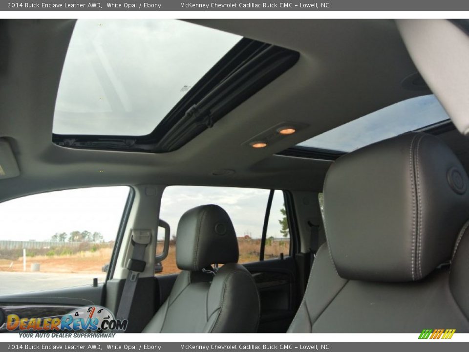2014 Buick Enclave Leather AWD White Opal / Ebony Photo #10