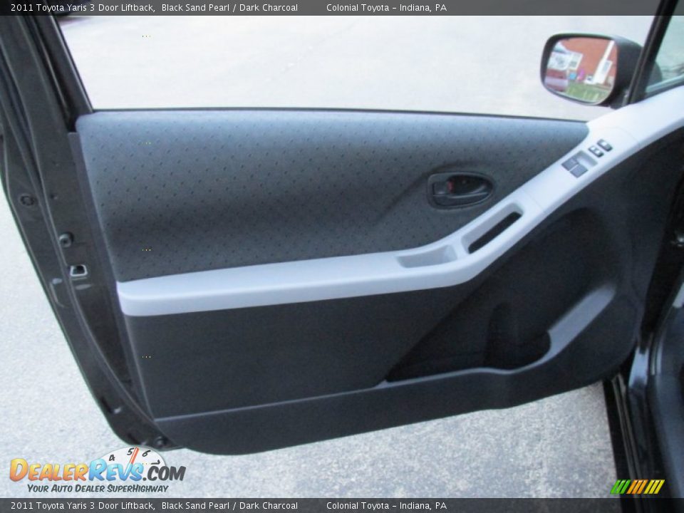 2011 Toyota Yaris 3 Door Liftback Black Sand Pearl / Dark Charcoal Photo #11