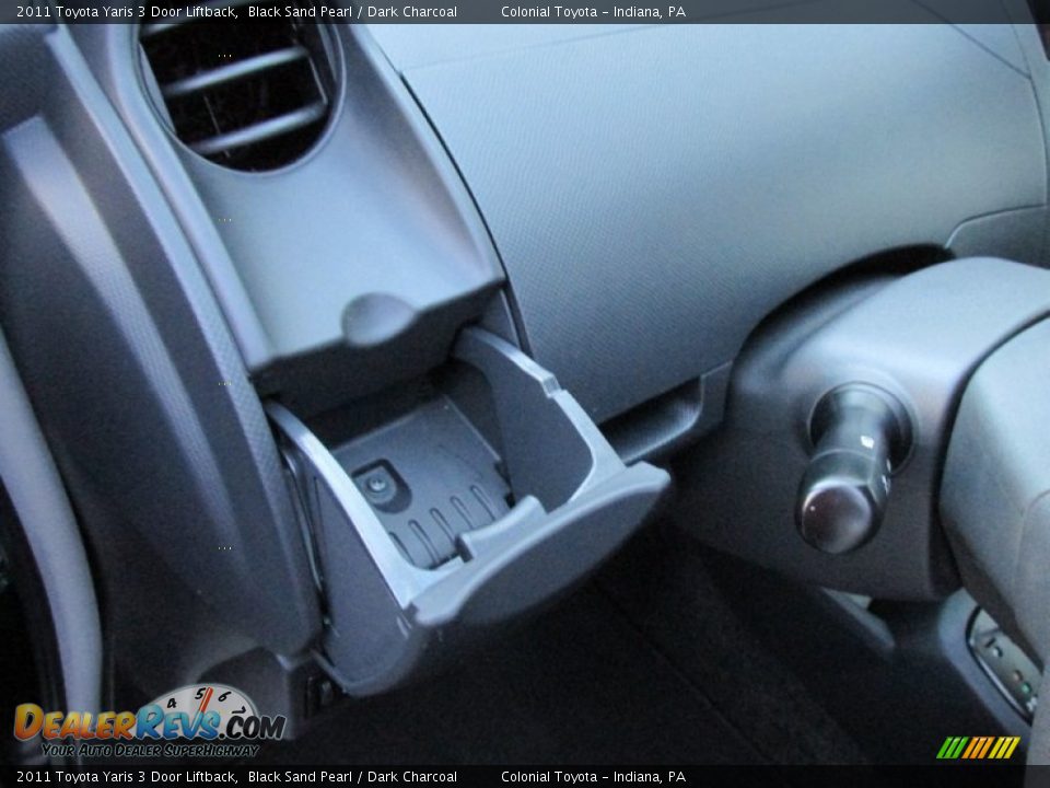 2011 Toyota Yaris 3 Door Liftback Black Sand Pearl / Dark Charcoal Photo #15