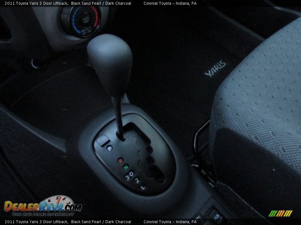 2011 Toyota Yaris 3 Door Liftback Black Sand Pearl / Dark Charcoal Photo #16