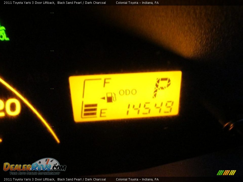 2011 Toyota Yaris 3 Door Liftback Black Sand Pearl / Dark Charcoal Photo #20