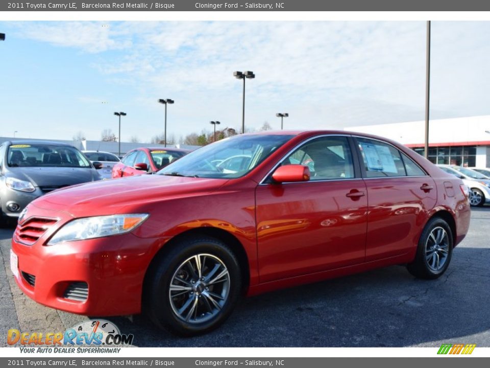 2011 Toyota Camry LE Barcelona Red Metallic / Bisque Photo #7