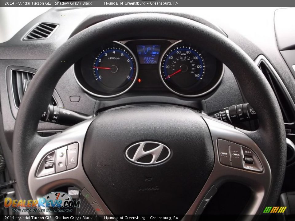 2014 Hyundai Tucson GLS Shadow Gray / Black Photo #17