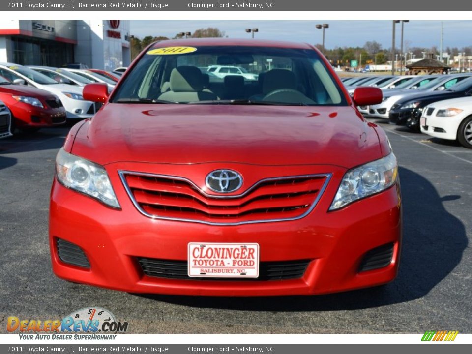 2011 Toyota Camry LE Barcelona Red Metallic / Bisque Photo #26