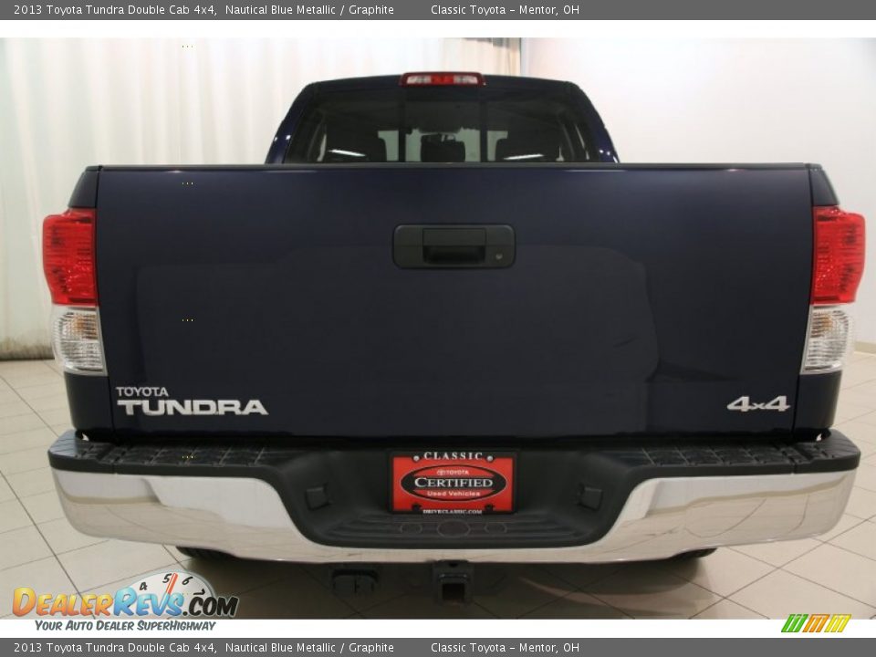 2013 Toyota Tundra Double Cab 4x4 Nautical Blue Metallic / Graphite Photo #13