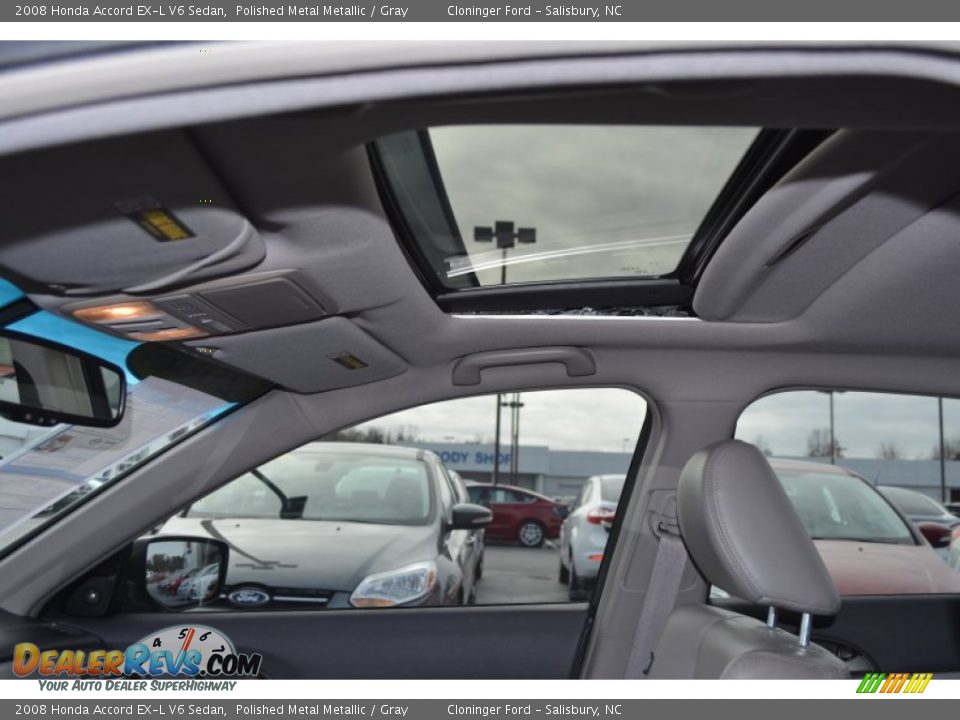 2008 Honda Accord EX-L V6 Sedan Polished Metal Metallic / Gray Photo #18