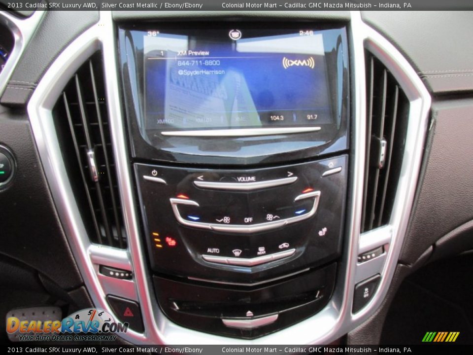 2013 Cadillac SRX Luxury AWD Silver Coast Metallic / Ebony/Ebony Photo #17