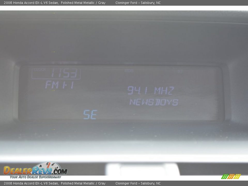 2008 Honda Accord EX-L V6 Sedan Polished Metal Metallic / Gray Photo #20