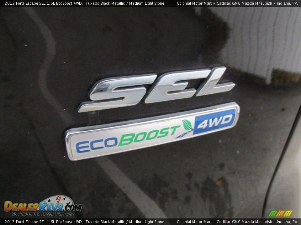 2013 Ford Escape SEL 1.6L EcoBoost 4WD Tuxedo Black Metallic / Medium Light Stone Photo #6
