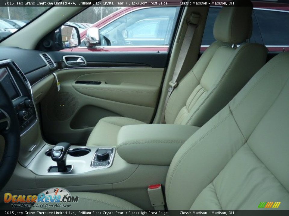 2015 Jeep Grand Cherokee Limited 4x4 Brilliant Black Crystal Pearl / Black/Light Frost Beige Photo #3