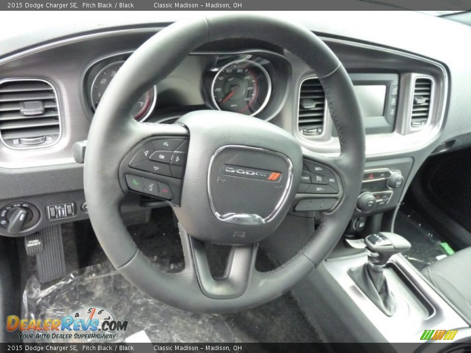2015 Dodge Charger SE Steering Wheel Photo #5