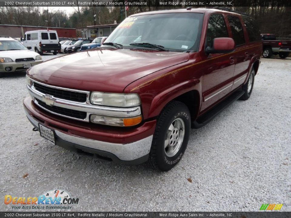 2002 Chevrolet Suburban 1500 LT 4x4 Redfire Metallic / Medium Gray/Neutral Photo #1