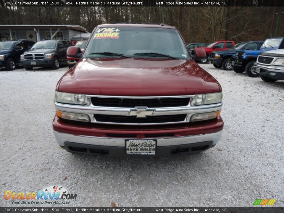 2002 Chevrolet Suburban 1500 LT 4x4 Redfire Metallic / Medium Gray/Neutral Photo #2