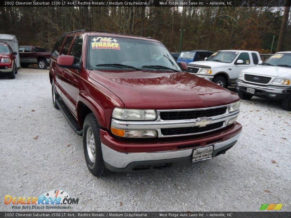 2002 Chevrolet Suburban 1500 LT 4x4 Redfire Metallic / Medium Gray/Neutral Photo #3