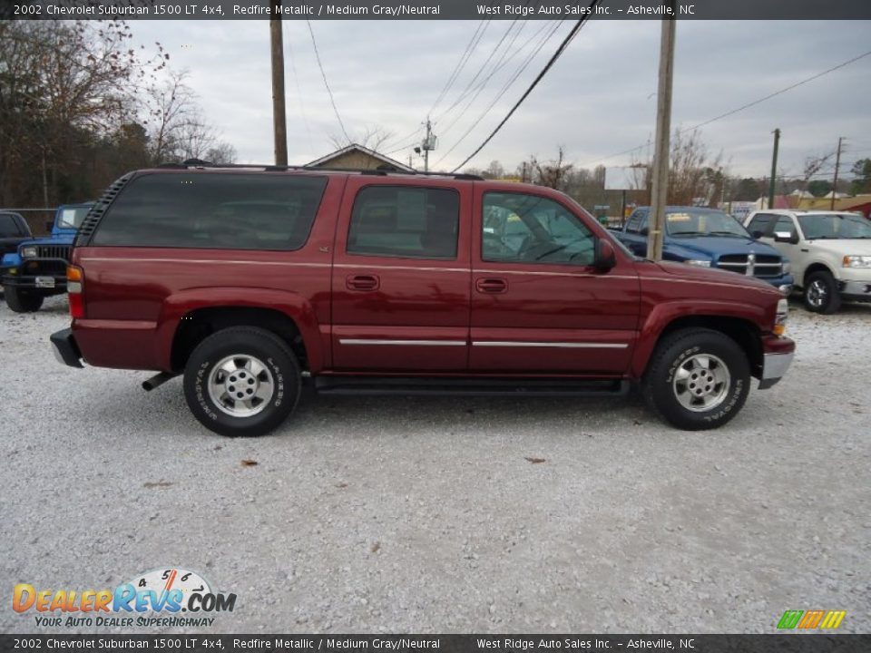 2002 Chevrolet Suburban 1500 LT 4x4 Redfire Metallic / Medium Gray/Neutral Photo #4