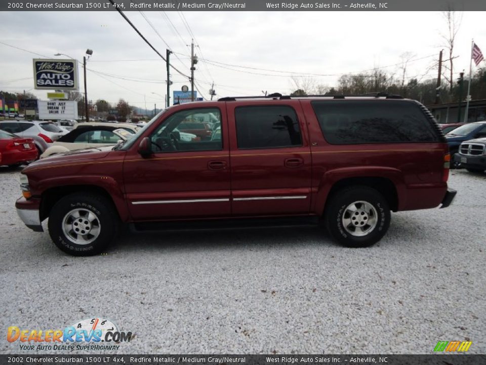 2002 Chevrolet Suburban 1500 LT 4x4 Redfire Metallic / Medium Gray/Neutral Photo #8
