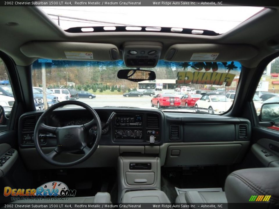 2002 Chevrolet Suburban 1500 LT 4x4 Redfire Metallic / Medium Gray/Neutral Photo #14