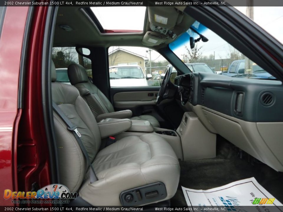 2002 Chevrolet Suburban 1500 LT 4x4 Redfire Metallic / Medium Gray/Neutral Photo #28