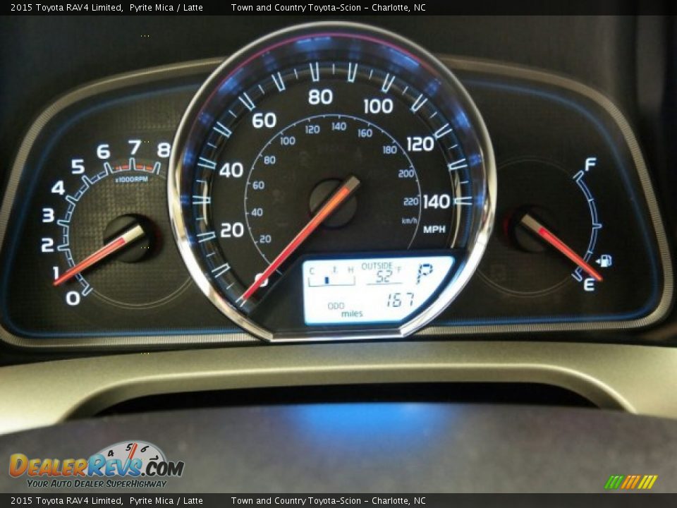 2015 Toyota RAV4 Limited Pyrite Mica / Latte Photo #17