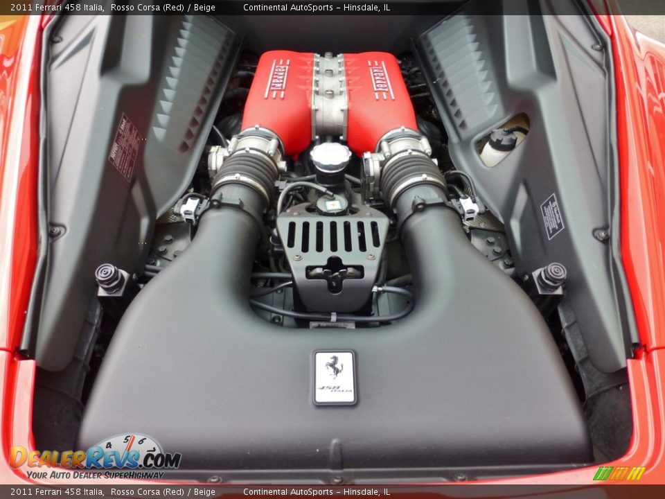 2011 Ferrari 458 Italia 4.5 Liter GDI DOHC 32-Valve VVT V8 Engine Photo #5