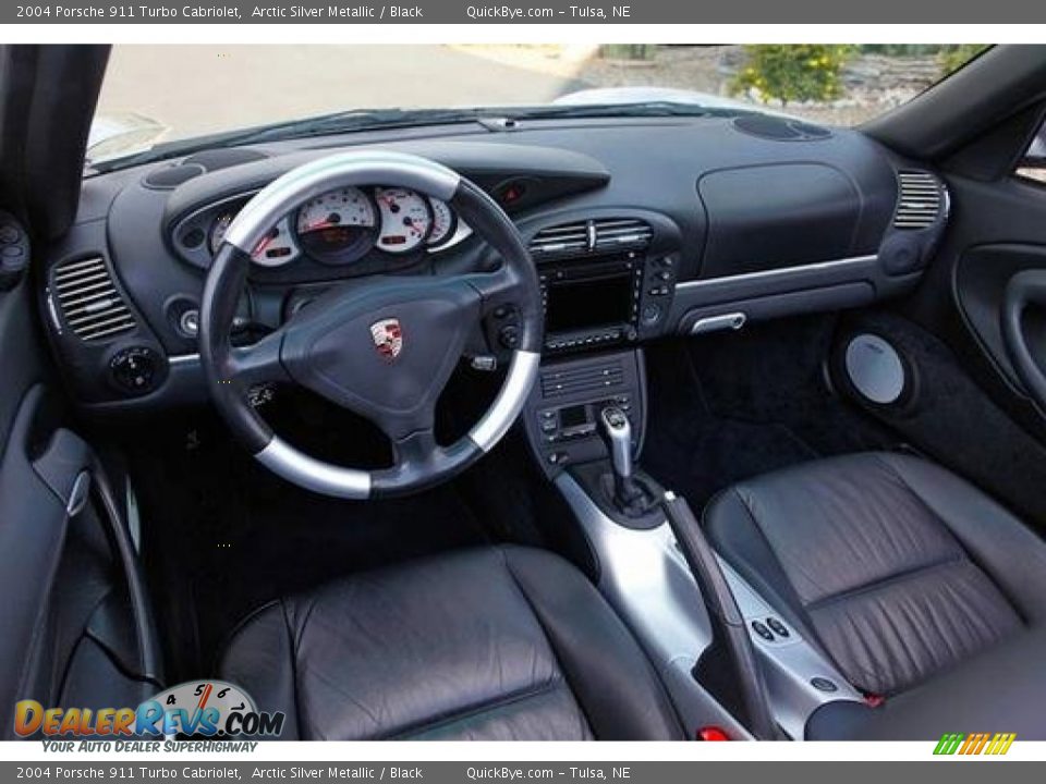 2004 Porsche 911 Turbo Cabriolet Arctic Silver Metallic / Black Photo #4