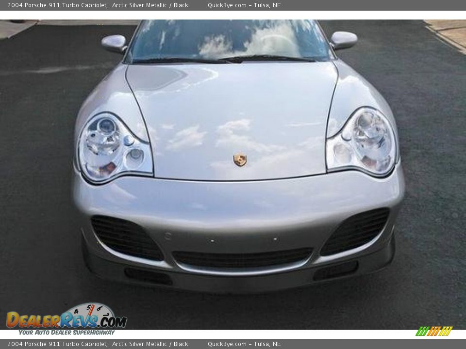 2004 Porsche 911 Turbo Cabriolet Arctic Silver Metallic / Black Photo #10