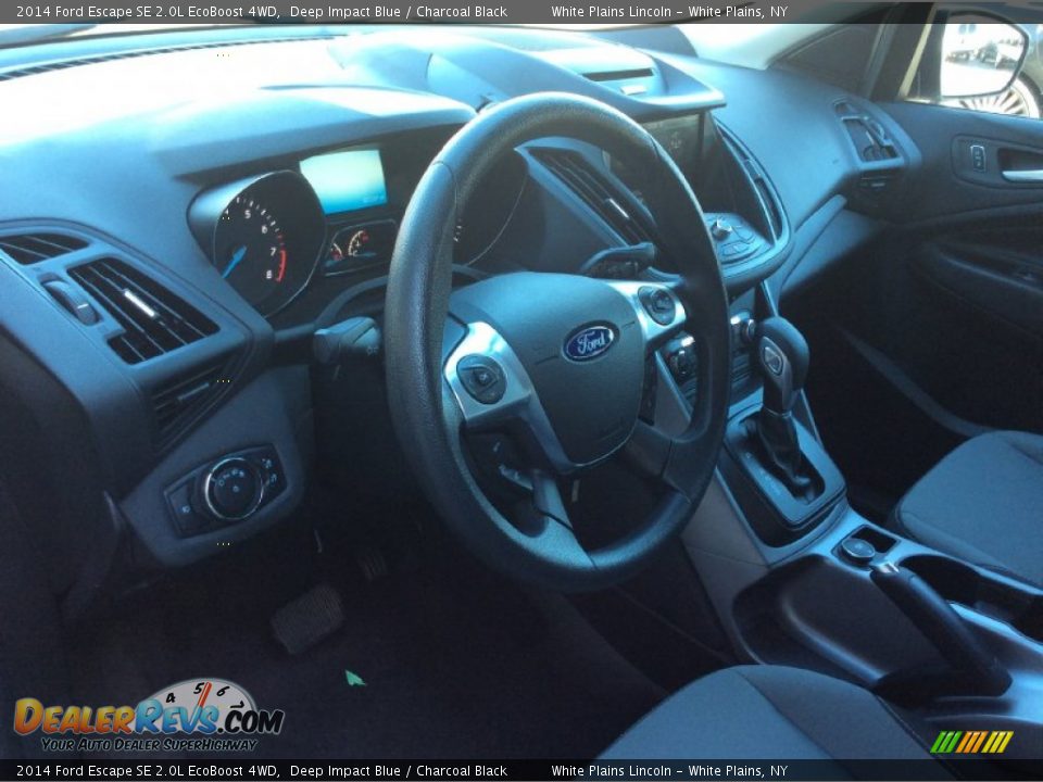 2014 Ford Escape SE 2.0L EcoBoost 4WD Deep Impact Blue / Charcoal Black Photo #9