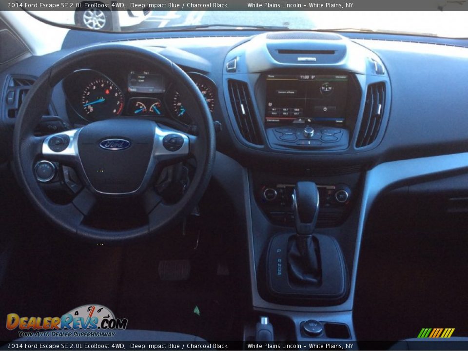 2014 Ford Escape SE 2.0L EcoBoost 4WD Deep Impact Blue / Charcoal Black Photo #13