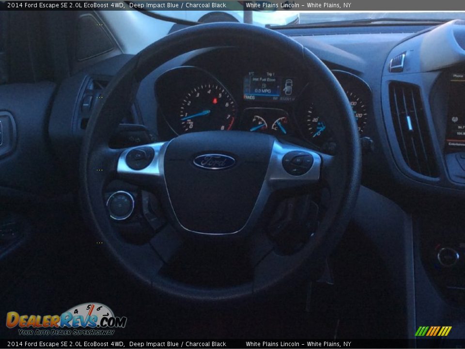 2014 Ford Escape SE 2.0L EcoBoost 4WD Deep Impact Blue / Charcoal Black Photo #14