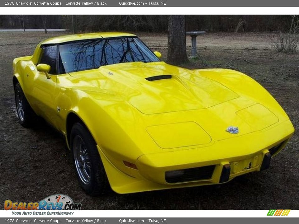 1978 Chevrolet Corvette Coupe Corvette Yellow / Black Photo #8