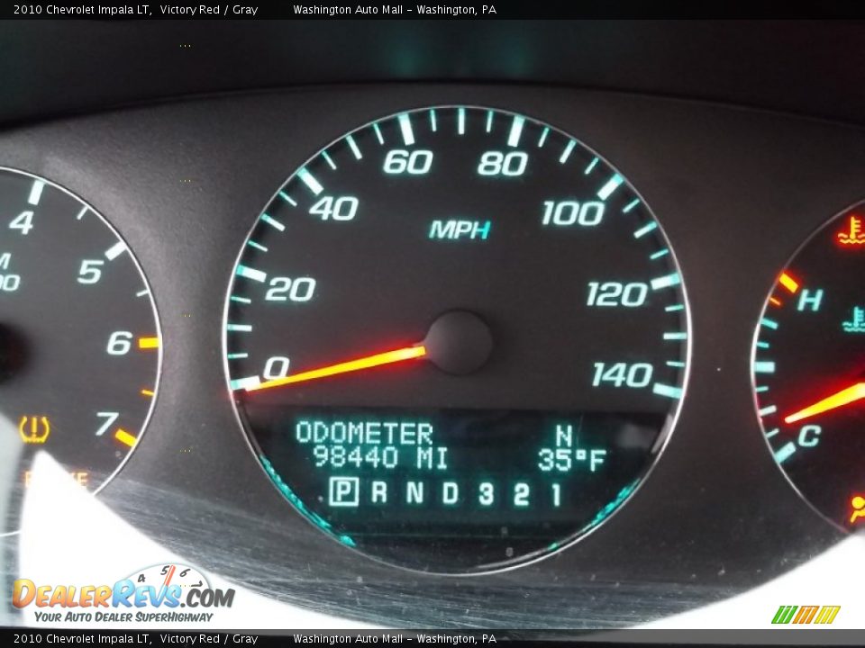 2010 Chevrolet Impala LT Victory Red / Gray Photo #20