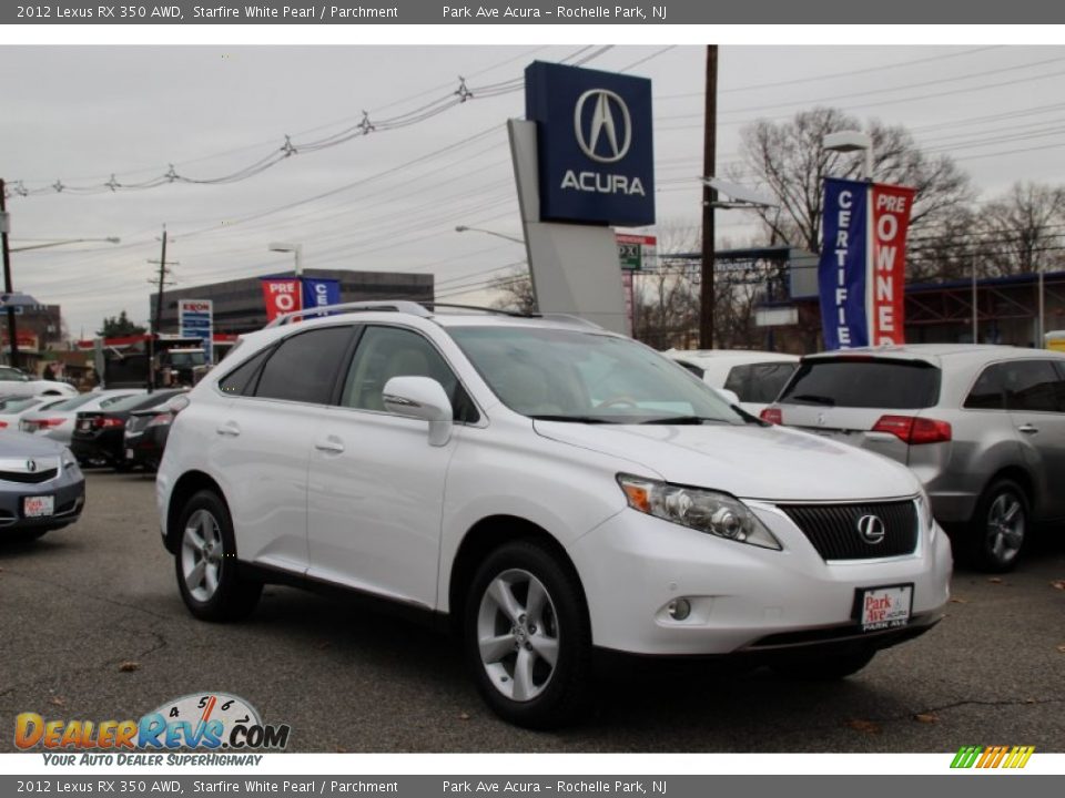 2012 Lexus RX 350 AWD Starfire White Pearl / Parchment Photo #1
