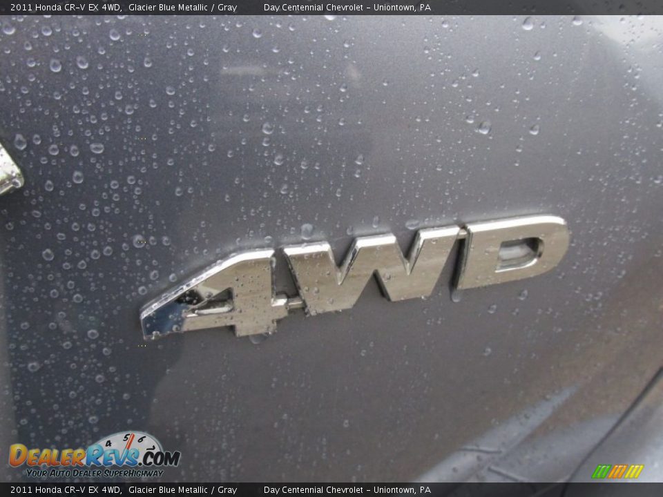 2011 Honda CR-V EX 4WD Glacier Blue Metallic / Gray Photo #6