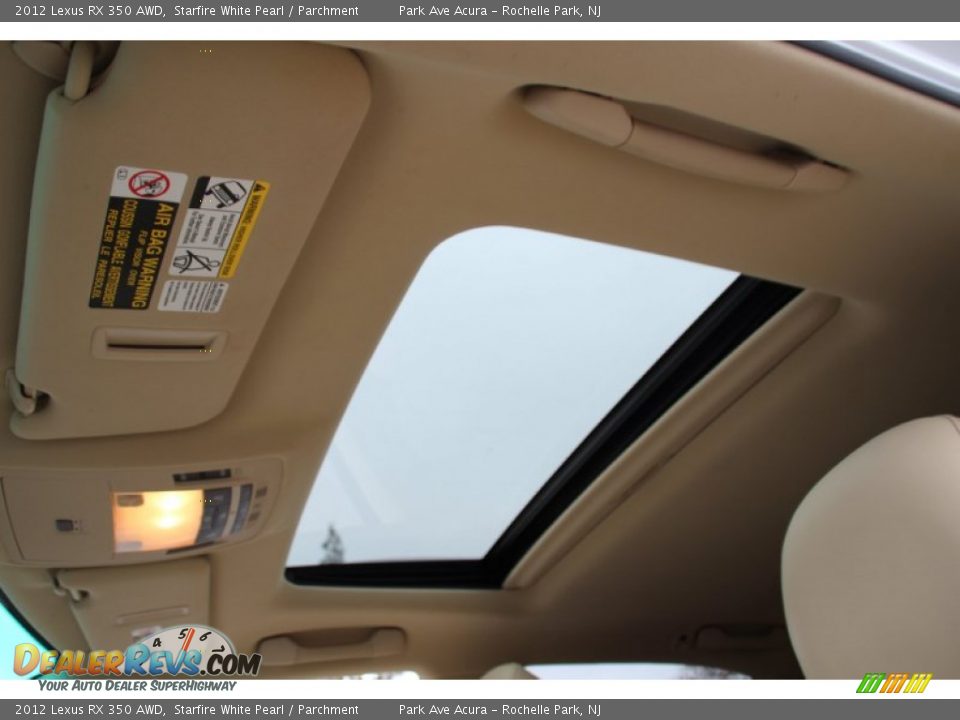 2012 Lexus RX 350 AWD Starfire White Pearl / Parchment Photo #15